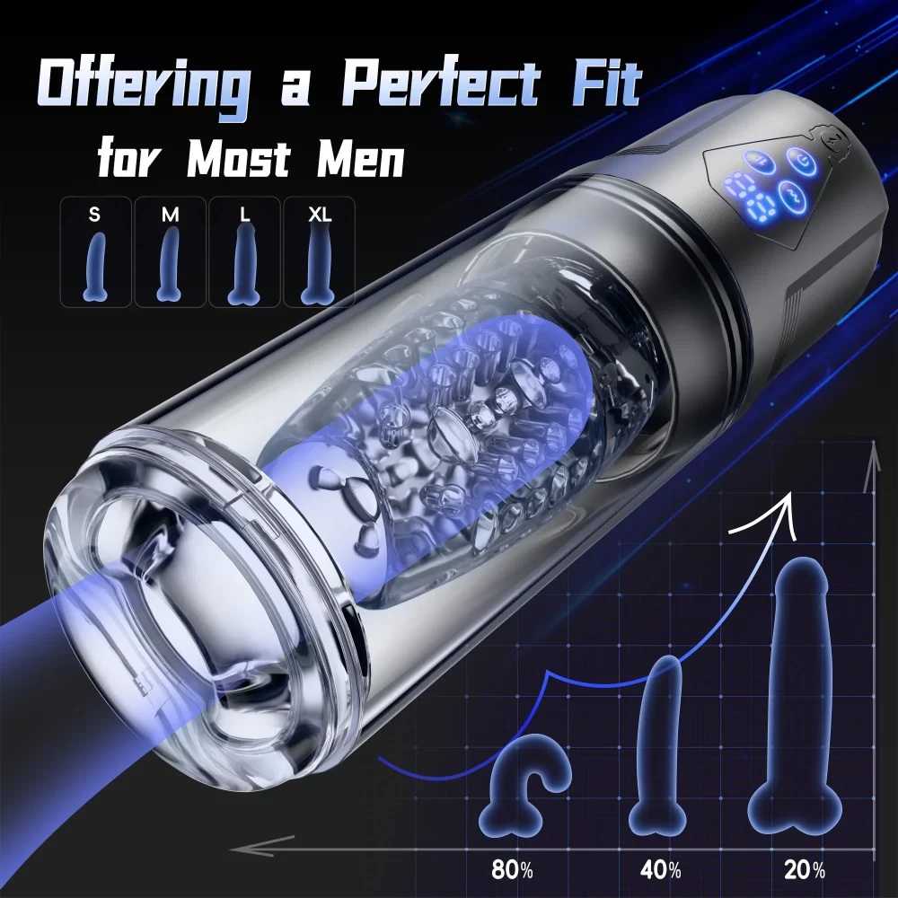 Upgrade 3 in 1 Male Masturbator Sex Toy with App Control Realistic Blowjob Machine 9 Thrusting Rotating & Vibrating Male Stroker - Image 6