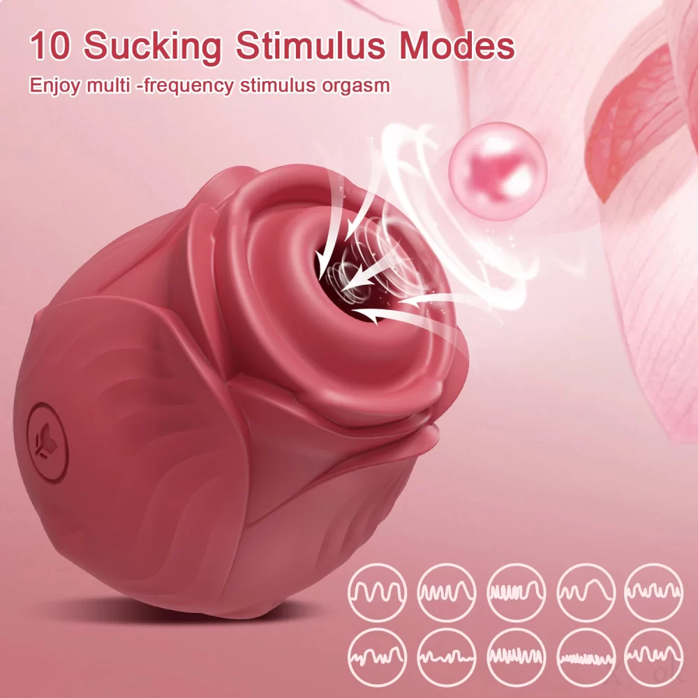 Sex Toys Rose Dildo Vibrator Adult Toys Sucking Vibrating for Women Clitoral Nipple Sucker Stimulator G Spot Couples Sex Games - Image 4
