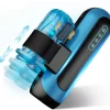 Automatic Male Masturbator Interchangeable Pocket Pussy Blowjob Vibrator with 6 Types of Piston and 5 Speed Modes Adult Sex Toys