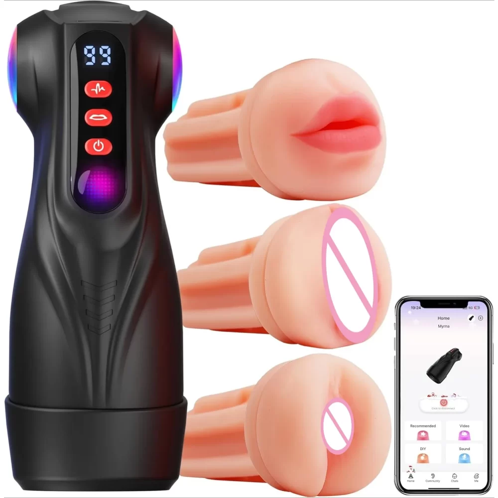 Male Masturbator Toys Automatic Masturbation Cup For Men Deep Throat Realistic Oral Vagina Blowjob Heating Vibrating Sex Machine - Image 10