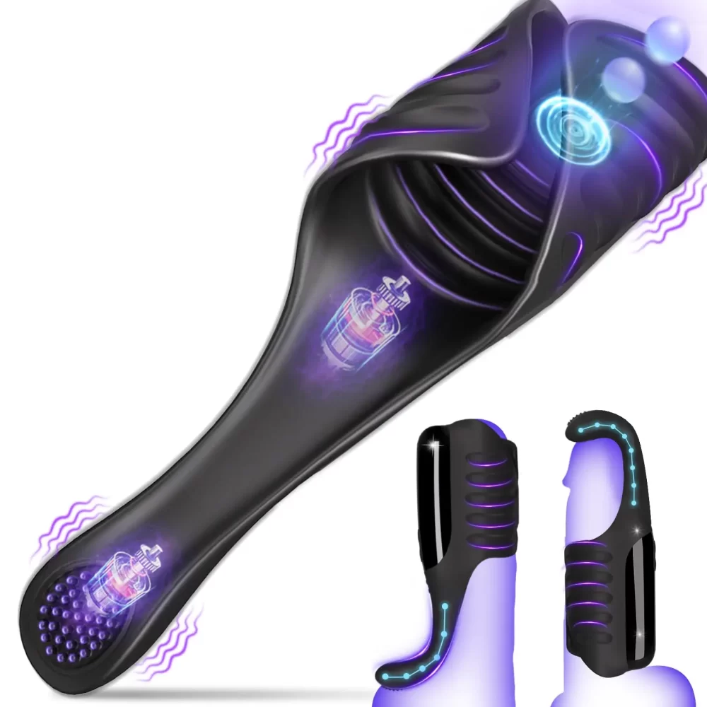 Adjustable Tapping Male Masturbator Man Automatic Penis Enlargement Erection Vibrator Trainer Stimulator Prostate Adult Sex Toys - Image 3