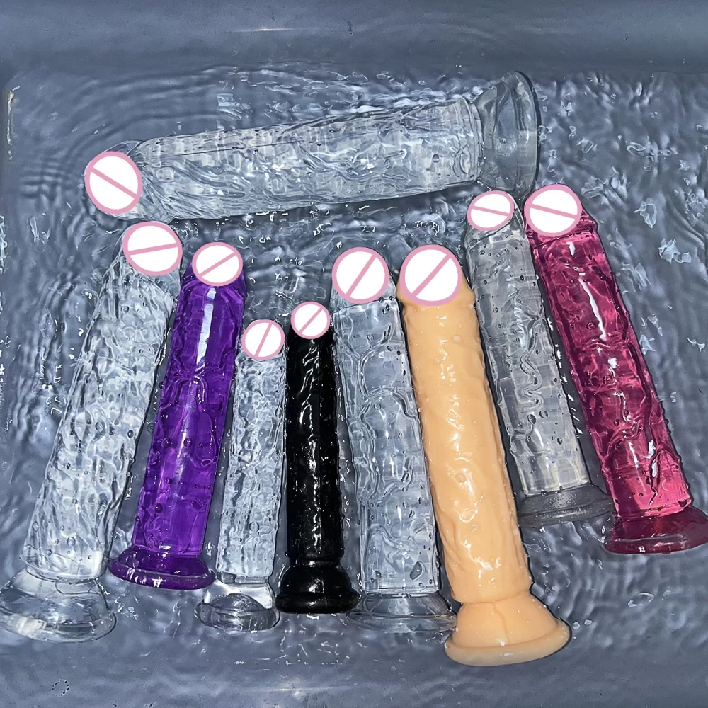 Cheap 5 Colors Small Transparent Dildo Suction Cup Jelly Dick Women Erotic Anal Sex Toys Soft Clitori Vaginal Masturbators Penis - Image 4