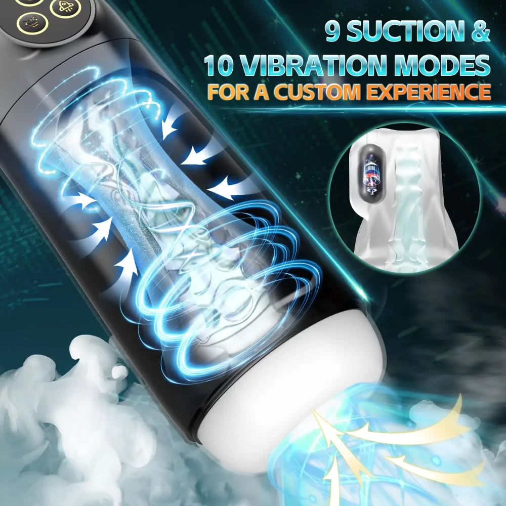 Automatic Male Sucking Masturbator Cup with TPE Channel Rubber Vagina Blowjob Textured Penis Pump Adult Sex Toys for Men 18 - Image 4