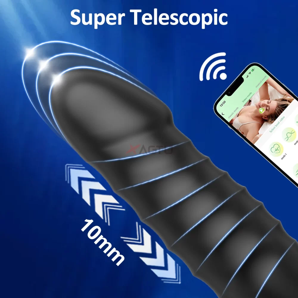 APP Thrusting Anal Vibrator for Adult Wireless Butt Plug Sex Toys for Men Prostate Massager Ass Anal Dildo Buttplug Adult Goods - Image 4