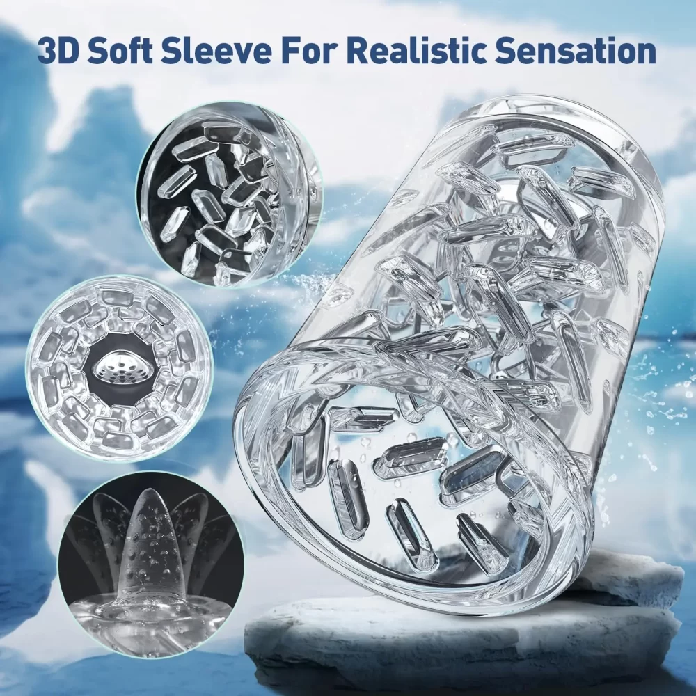 LCD Automatic Sucking Licking Male Masturbator Penis Pump Pocket Pussy Male Masturbation with 14 Powerful Modes Sex Toys for Man - Image 5