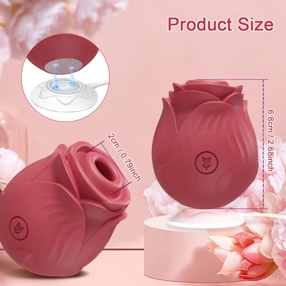 Sex Toys Rose Dildo Vibrator Adult Toys Sucking Vibrating for Women Clitoral Nipple Sucker Stimulator G Spot Couples Sex Games - Image 7