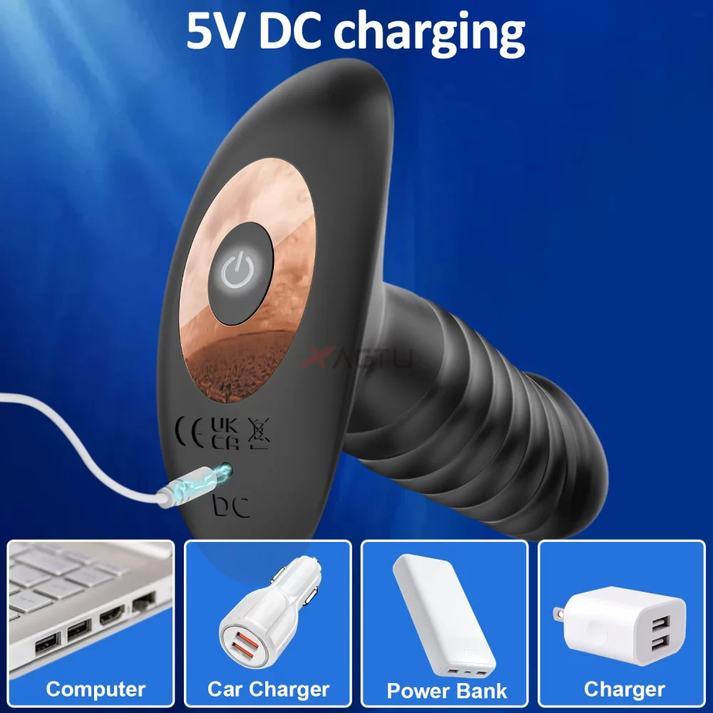APP Thrusting Anal Vibrator for Adult Wireless Butt Plug Sex Toys for Men Prostate Massager Ass Anal Dildo Buttplug Adult Goods - Image 5