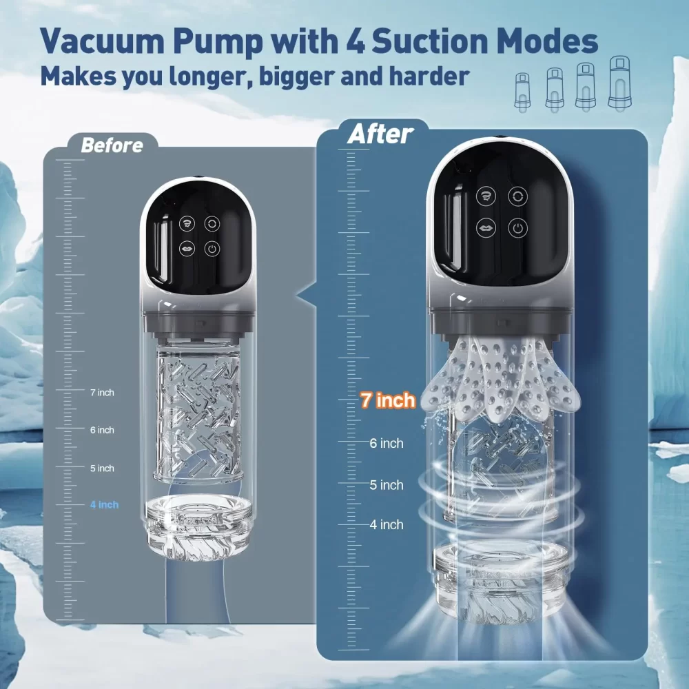 Automatic Male Masturbator Cup 7 Sucking Rotating Licking Modes Pocket Pussy Stroker Blowjob Penis Pump Sex Toys For Men - Image 7