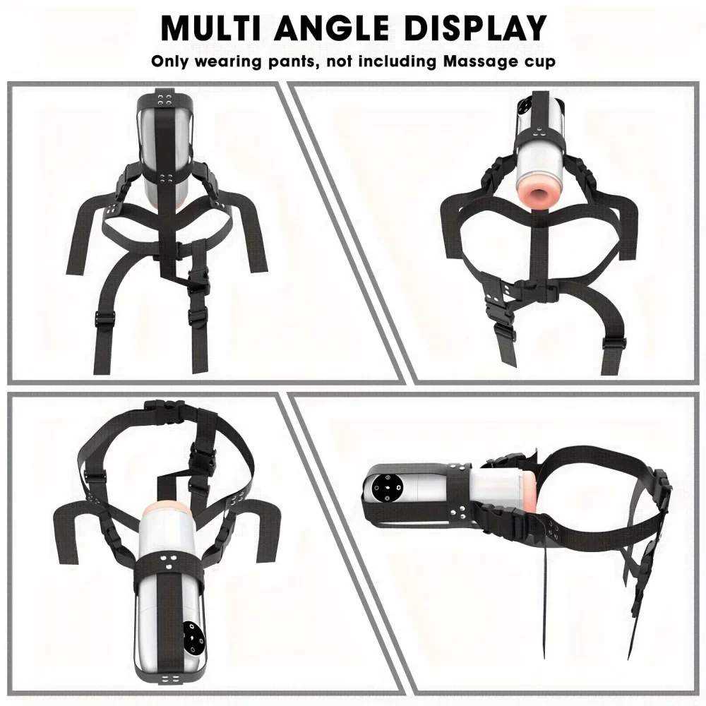 Adjustable Strap-on Automatic Male Masturbation Cup Wearable Sex Harness Male Hands Free Masturbator Sex Toys for Man - Image 8