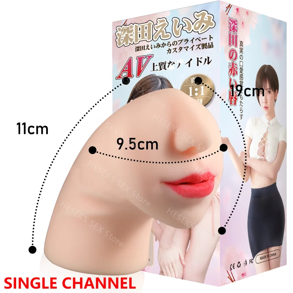 HESEKS 2 IN 1Realistic Vagina  Mouth Male Masturbator Real 1:1 Live Restoration AV Eimi Fukada Buttocks Pussy Sex Toys for Men - Image 9