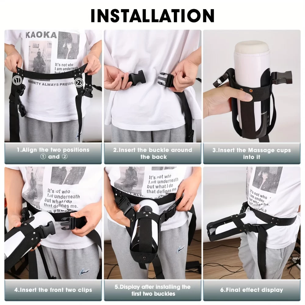 Adjustable Strap-on Automatic Male Masturbation Cup Wearable Sex Harness Male Hands Free Masturbator Sex Toys for Man - Image 7