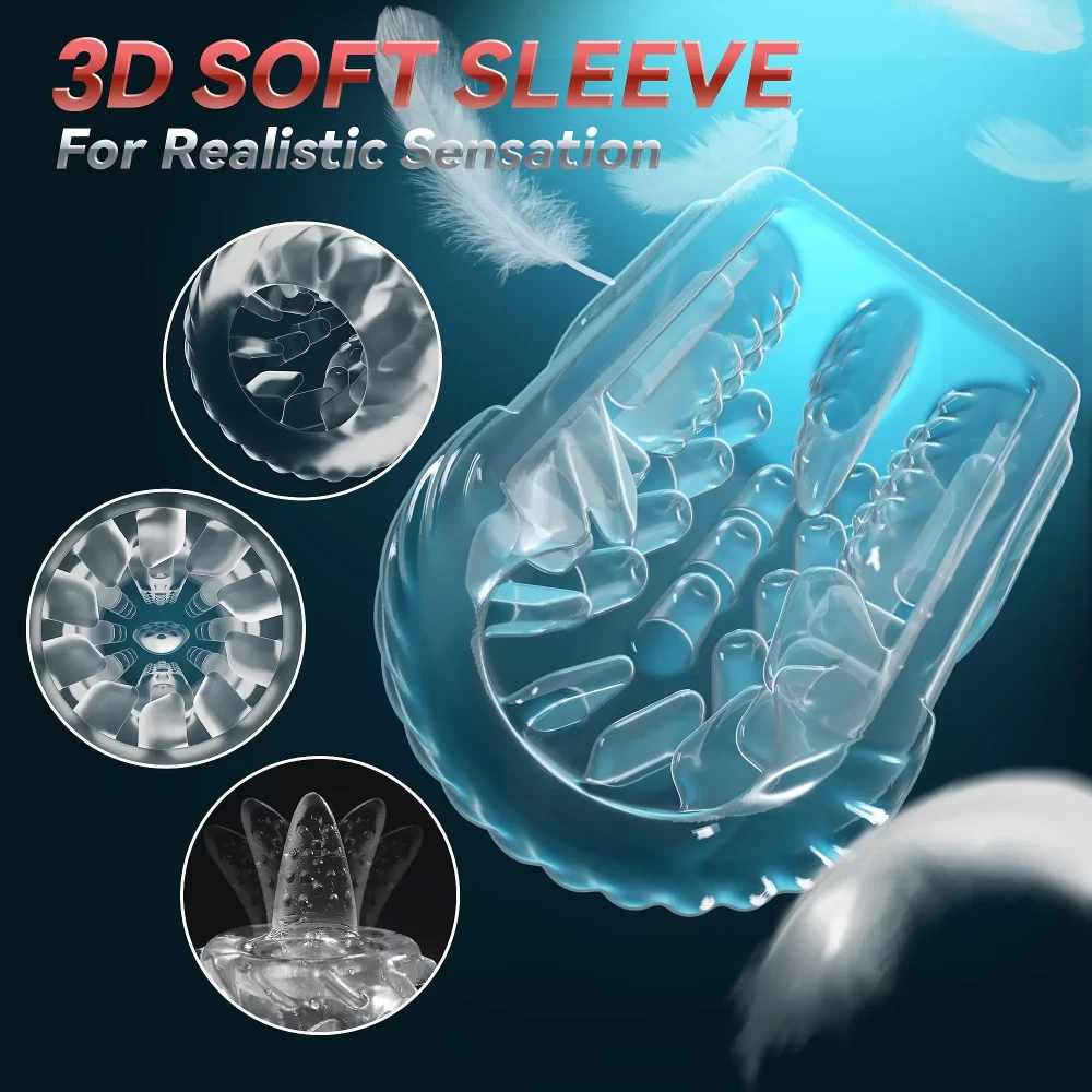 2024 Automatic Thrusting Rotation Male Masturbator Penis Pump Sucking Pocket Pussy Blowjob Machine Sex Toys with LED Display - Image 6