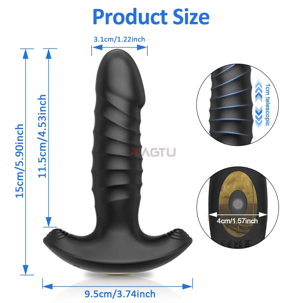APP Thrusting Anal Vibrator for Adult Wireless Butt Plug Sex Toys for Men Prostate Massager Ass Anal Dildo Buttplug Adult Goods - Image 6